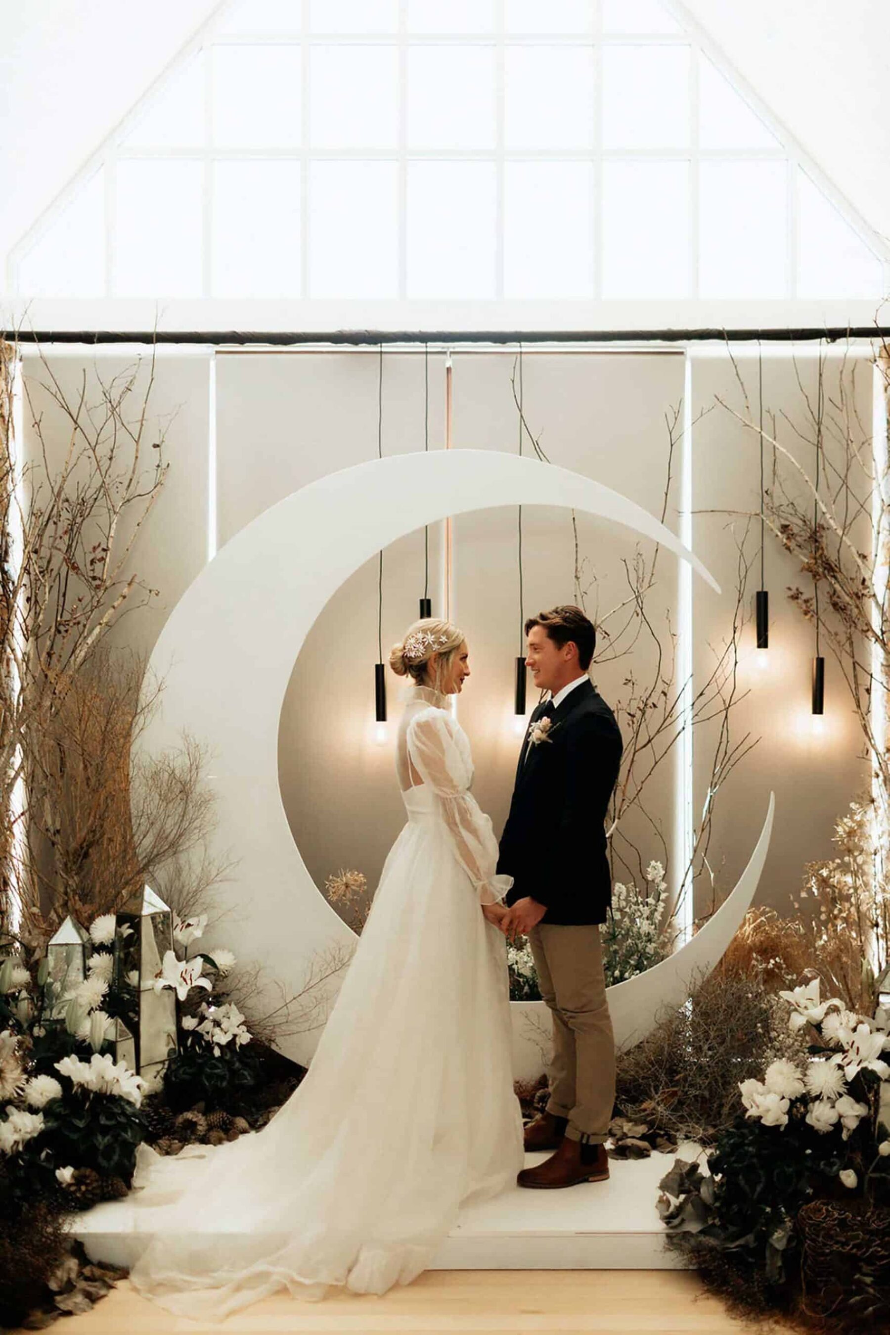 cresent moon wedding arbour