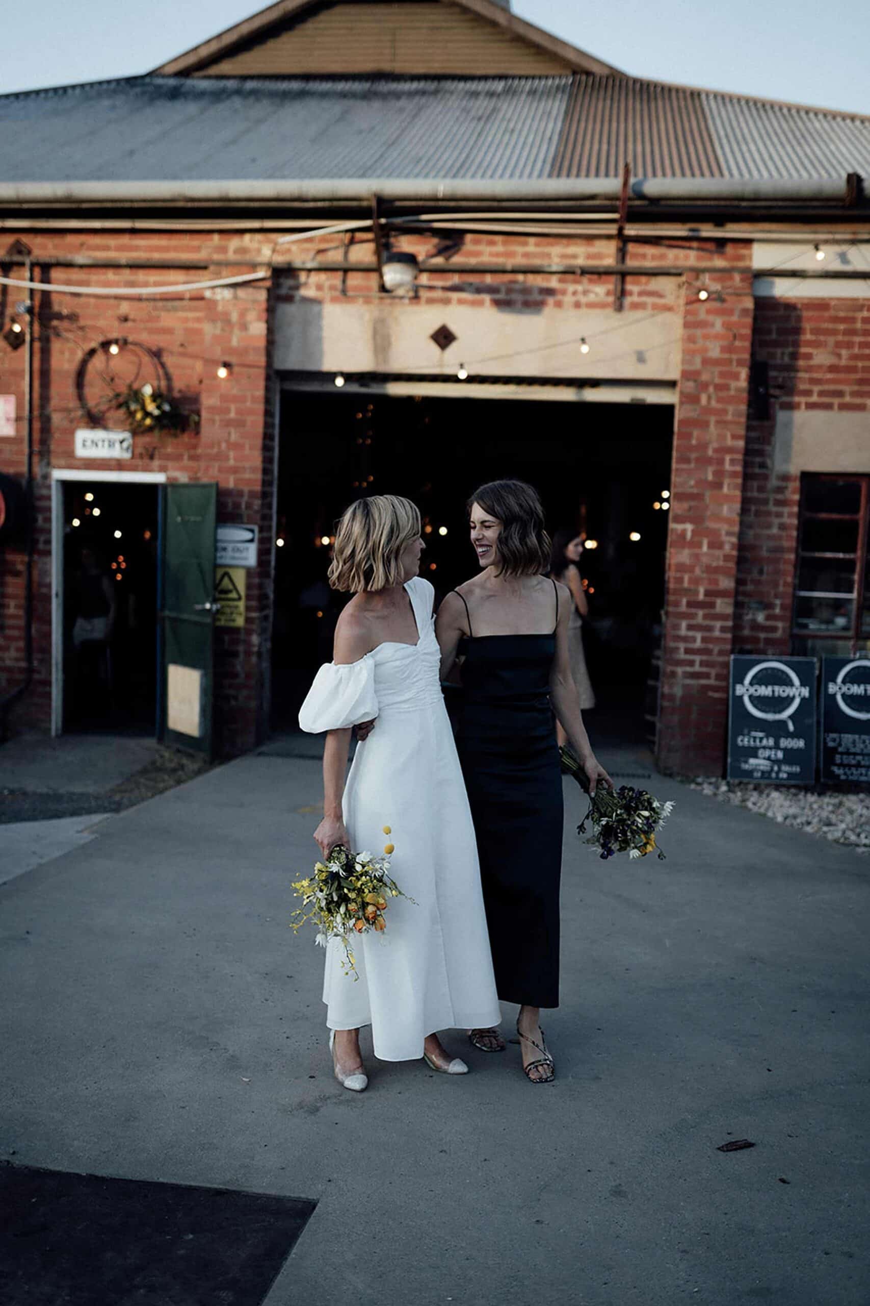 Industrial Castlemaine wedding at Boomtown Winemakers