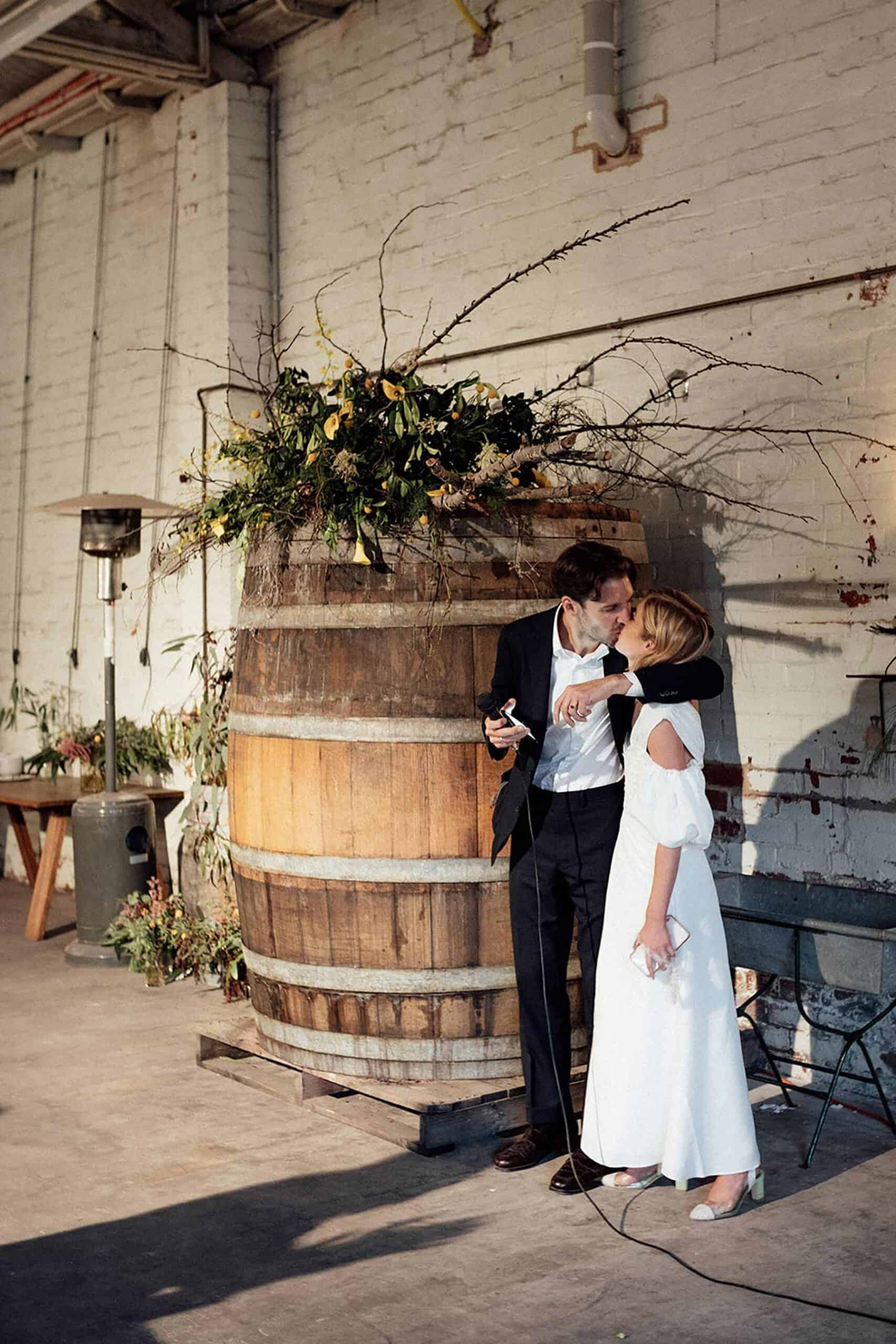 Industrial Castlemaine wedding at Boomtown Winemakers