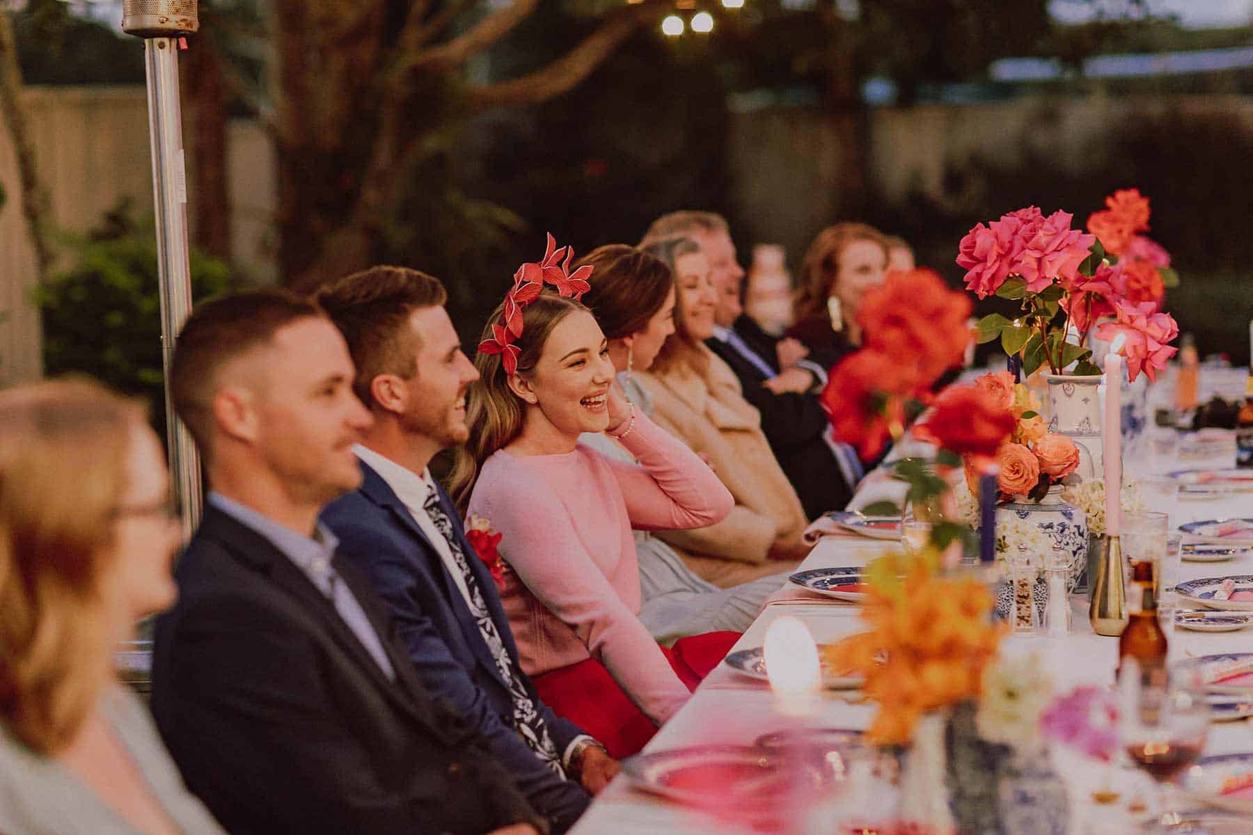 Modern and colourful backyard wedding in Brisbane