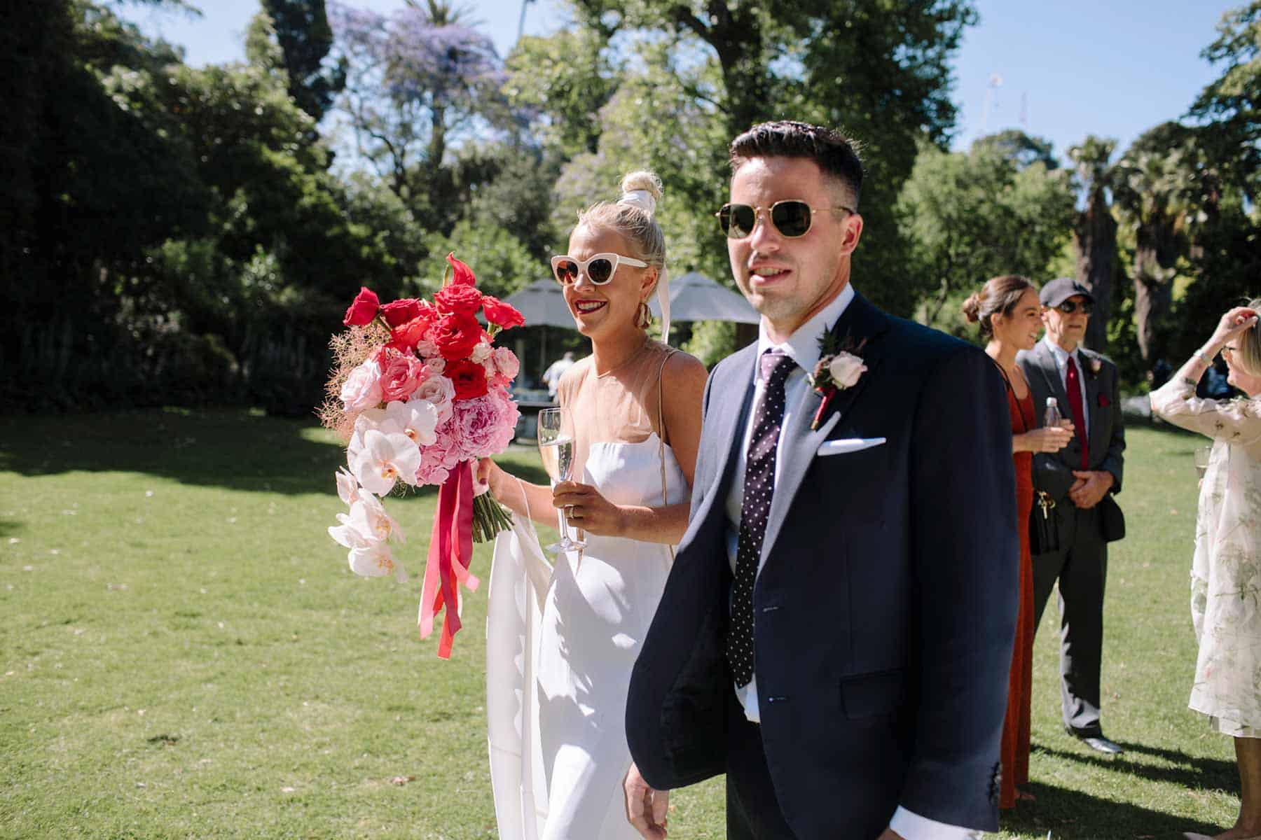 colourful Melbourne wedding at Fitzroy Gardens