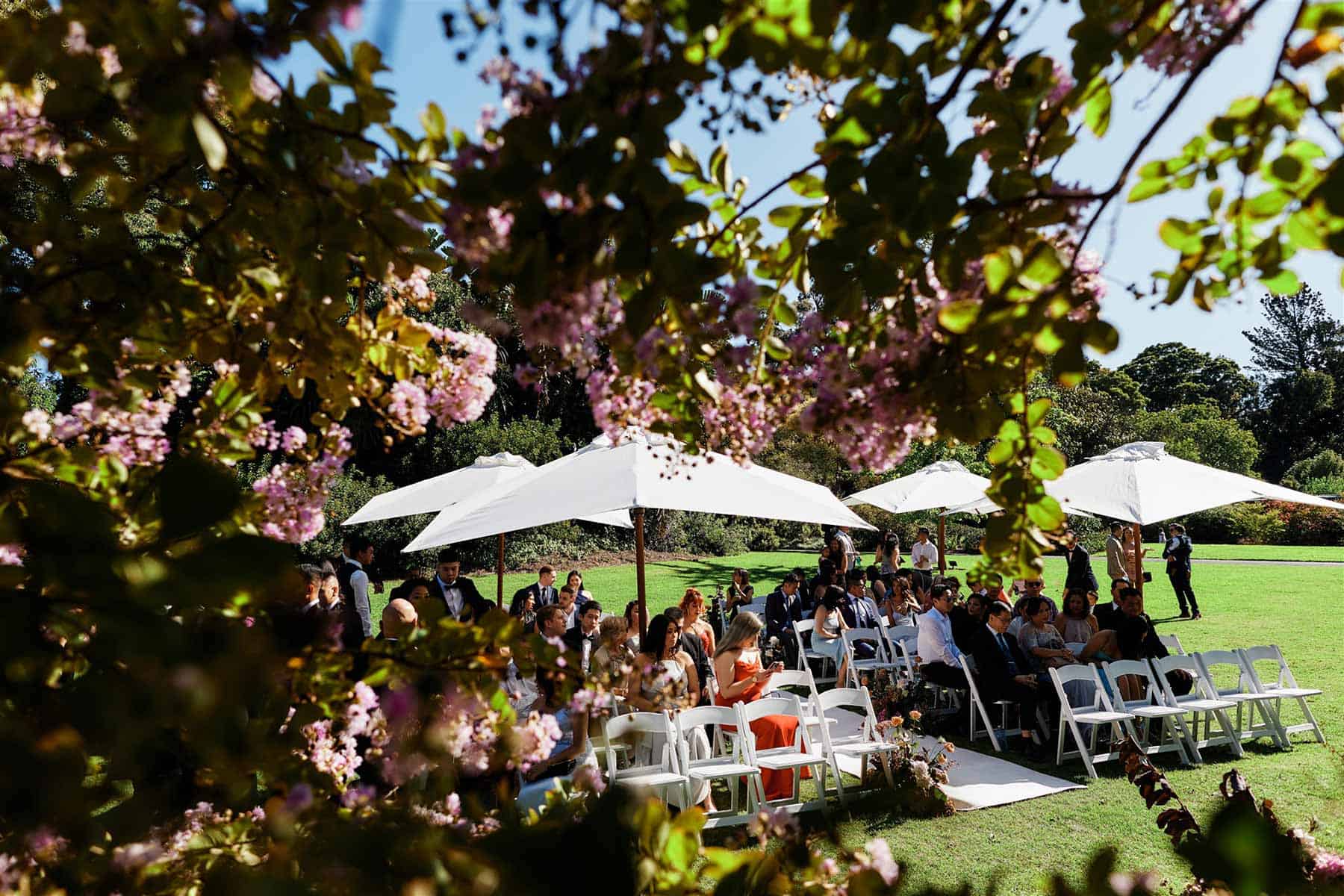 chic Melbourne wedding at Botanic Gardens - photography by Eric Ronald 