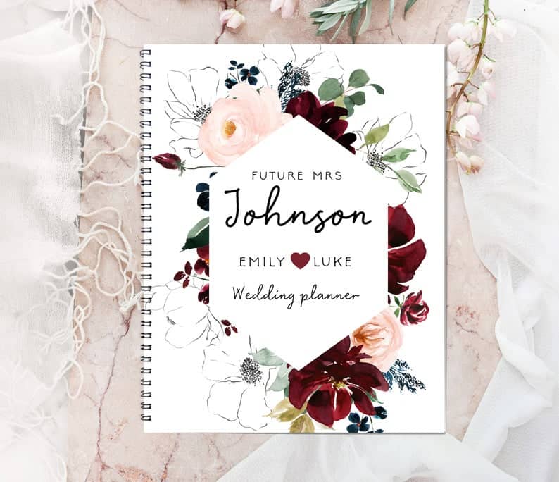 Essential for every Bridesmaid to be! A5 Bridesmaids Wedding Planner Note Book 