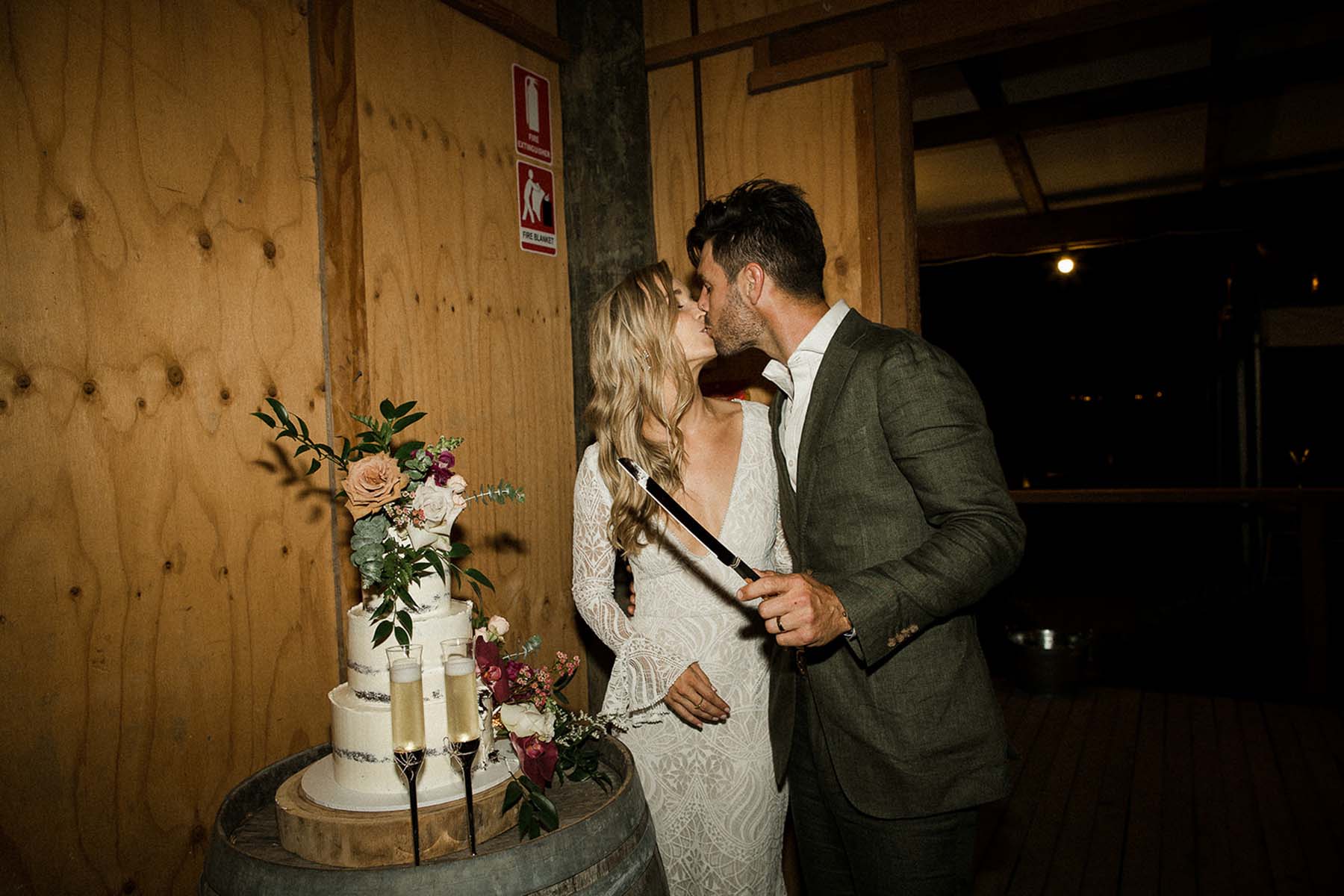 Cutting the cake