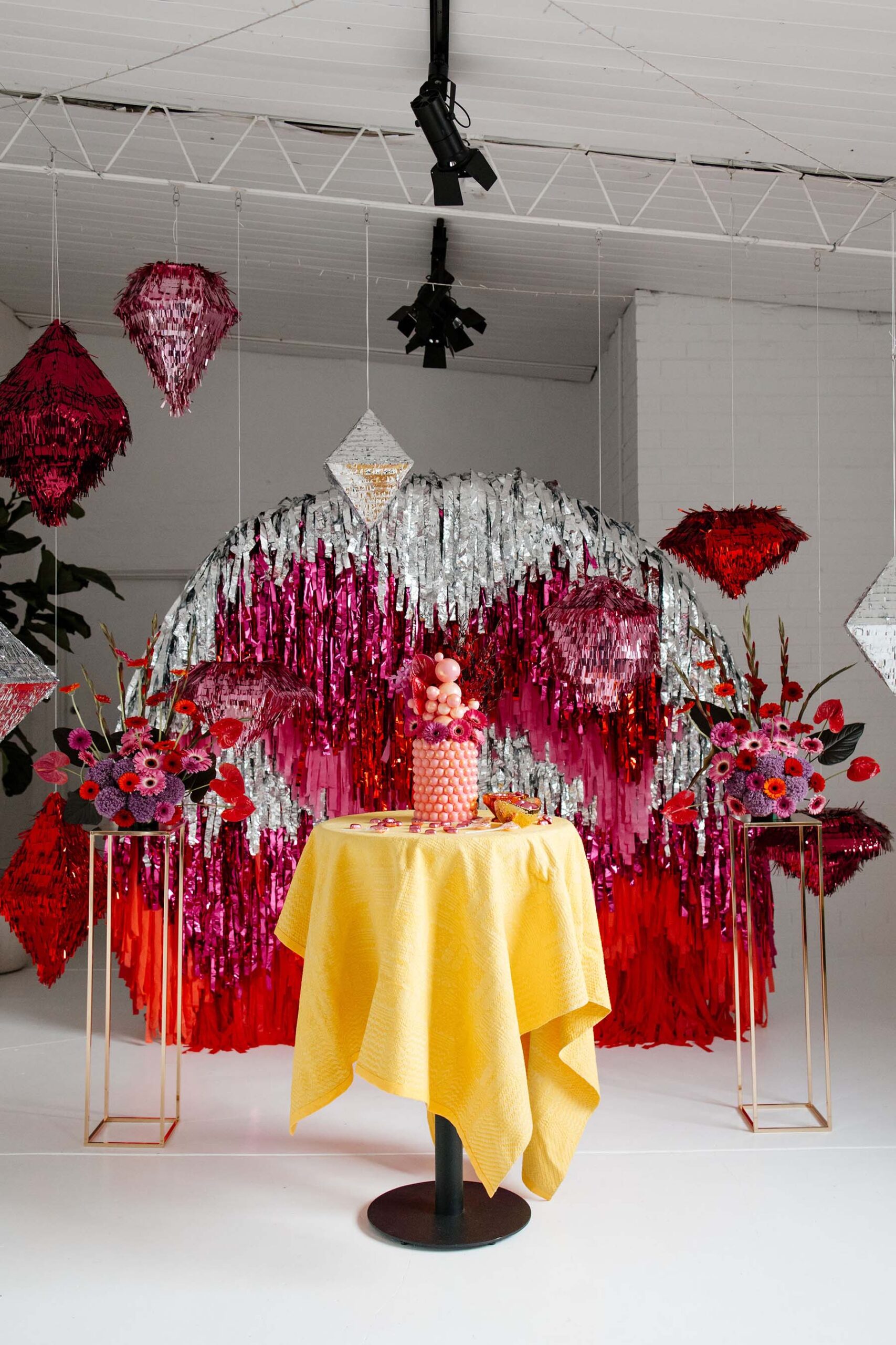 Unique Pink Cake by Dans Bake Lab display