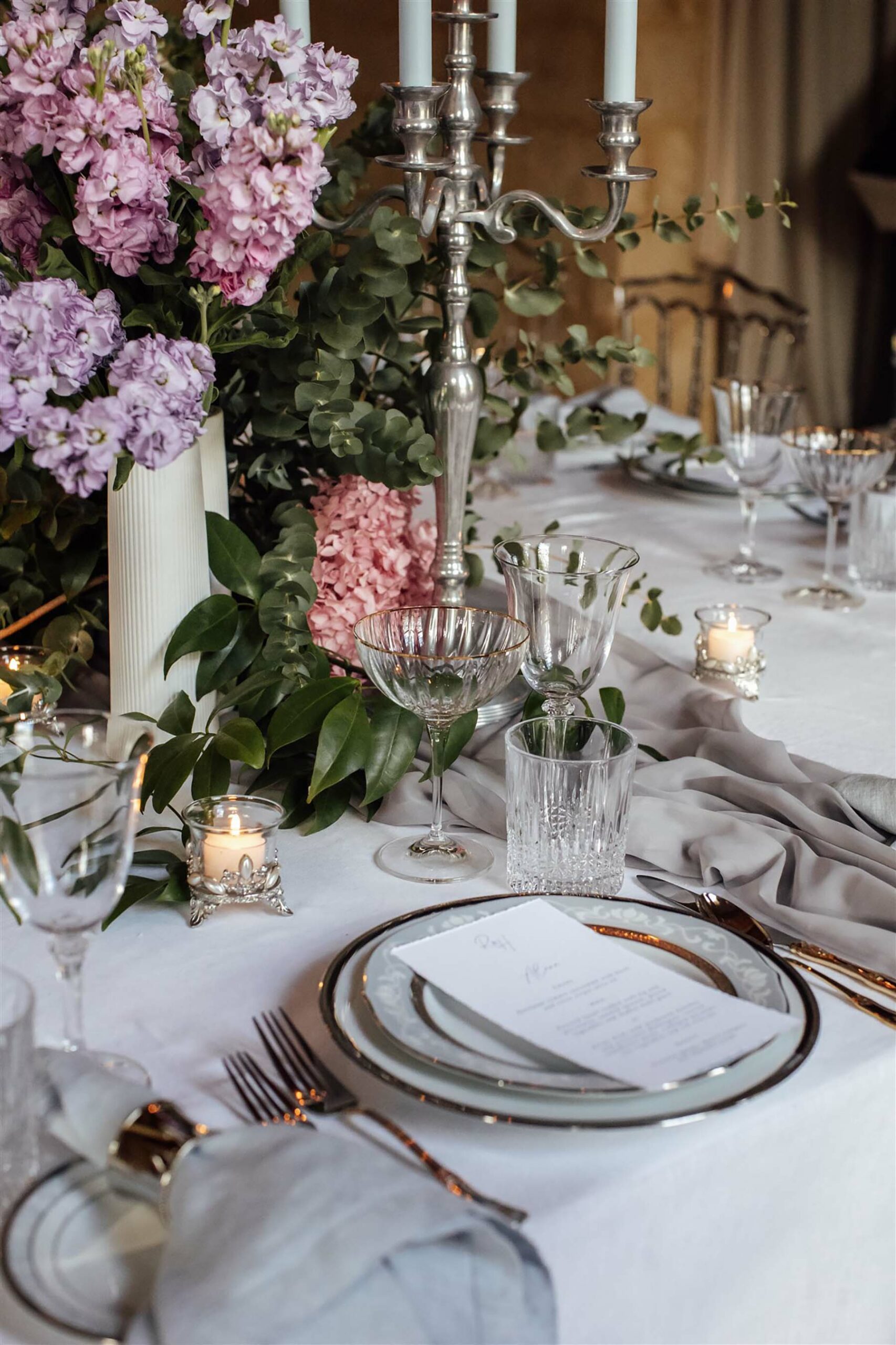 Beau Monde Modern Meets Old-World Styled Shoot - Tablescape