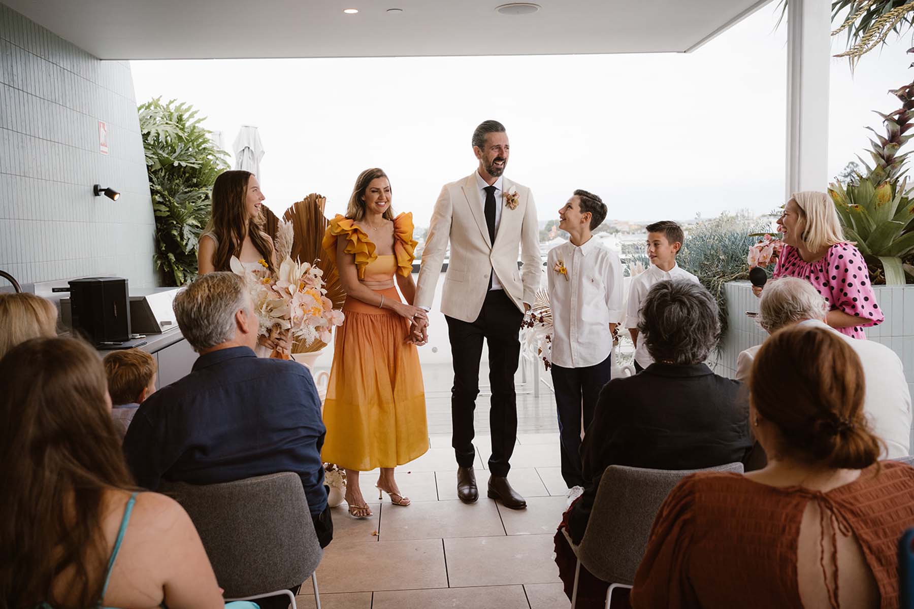 The Calile Hotel Rooftop Elopement Ceremony
